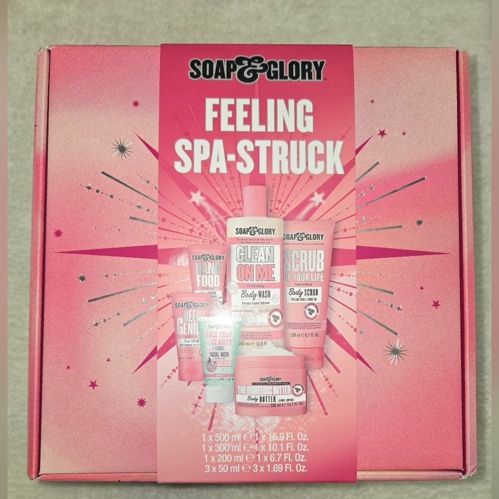 Soap & Glory Feeling Spa-Struck Gift Set - Pink - Brand New In Box
